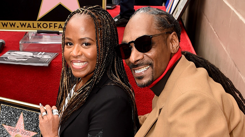 Snoop Dogg and Shante Broadus by Hollywood Star