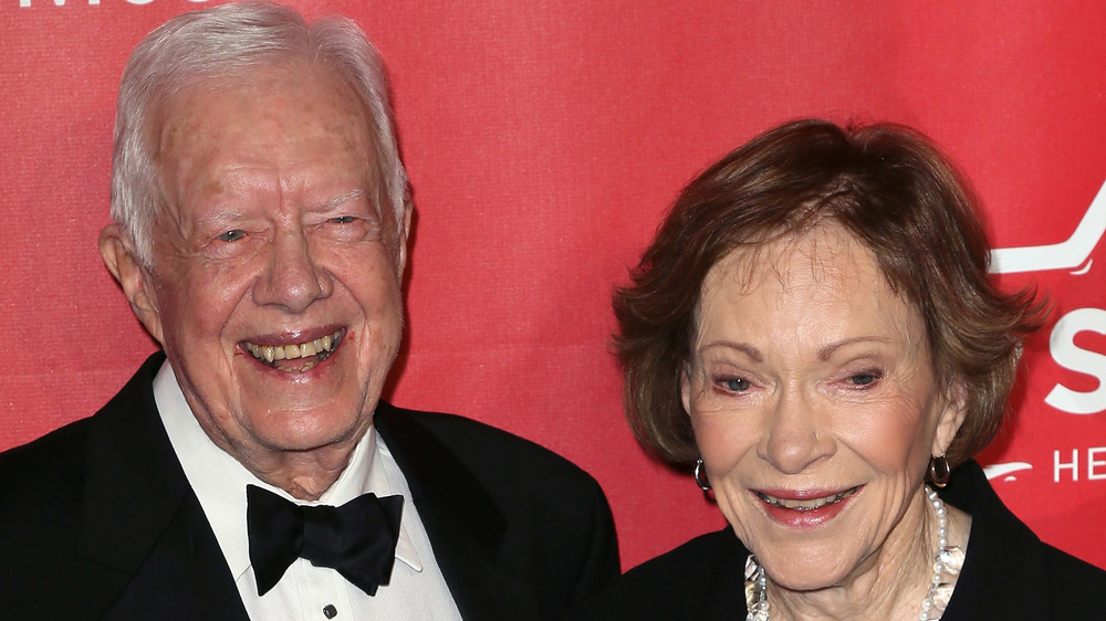 Jimmy and Rosalynn Carter smiling