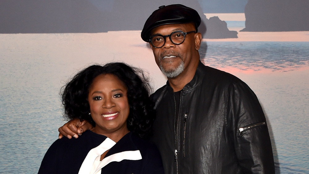 LaTanya Richardson and Samuel L. Jackson posing