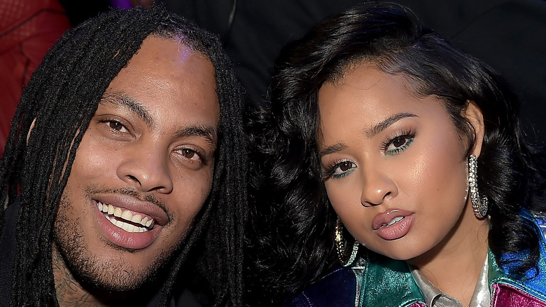 Waka Flocka Flame and Tammy Rivera, posing and smiling