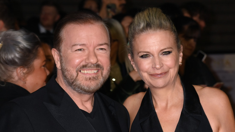 Ricky Gervais and Jane Fallon