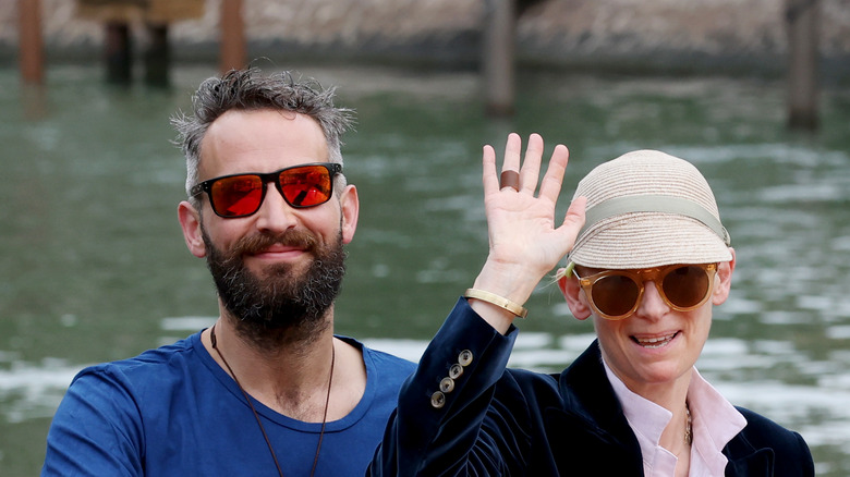 Sandro Kopp and Tilda Swinton