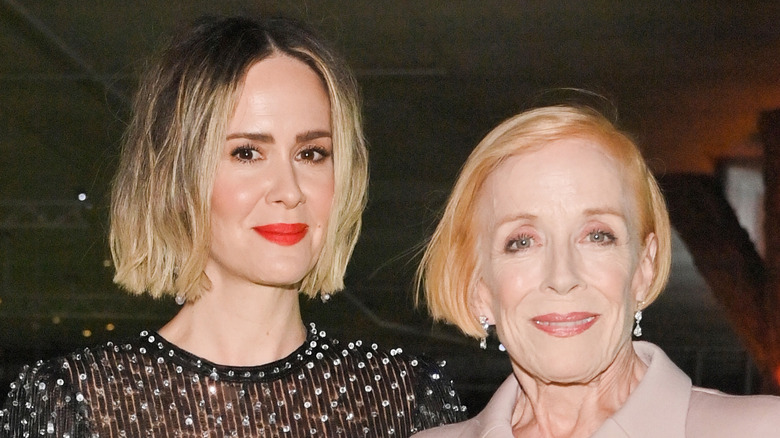 Sarah Paulson and Holland Taylor smiling