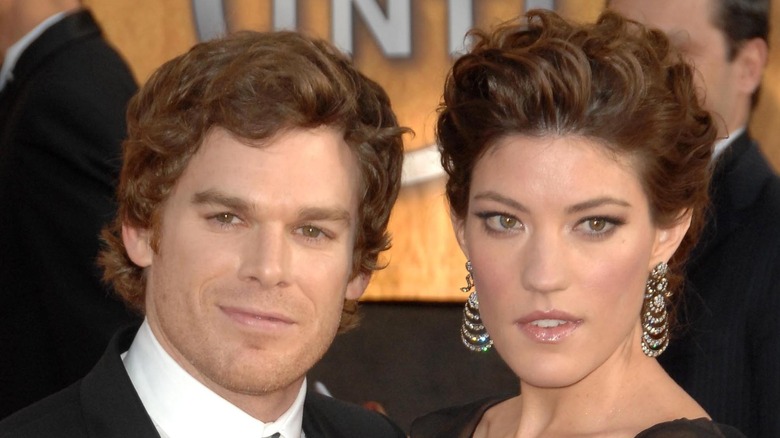 Jennifer Carpenter and Michael C. Hall smiling