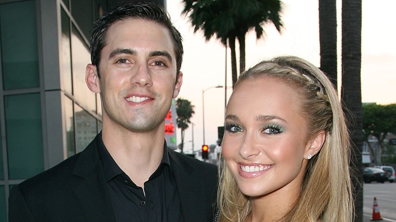 Milo Ventimiglia and Hayden Panettiere smiling