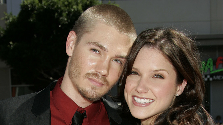 Sophia Bush and Chad Michael Murray smiling