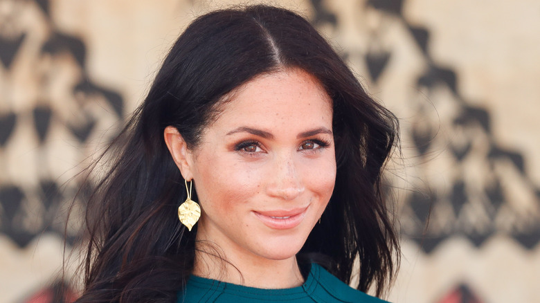 Meghan Markle smiling relaxed