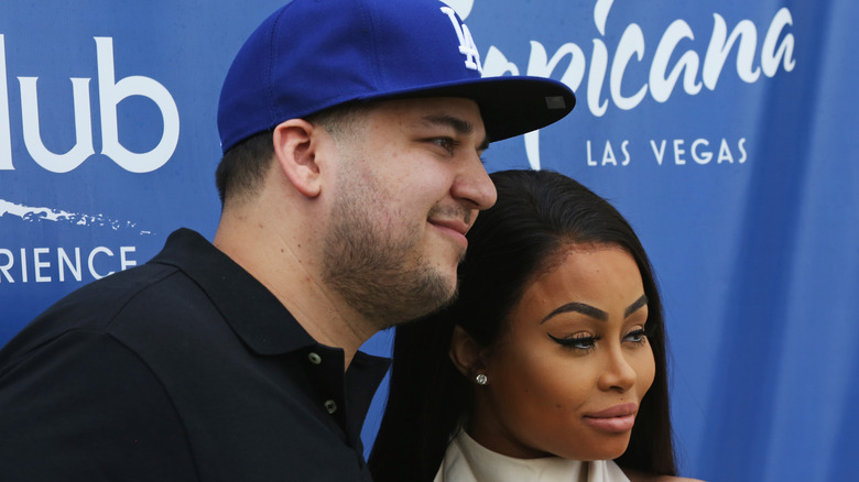 Rob Kardashian and Blac Chyna on the red carpet