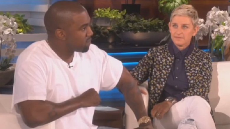 Kanye West and Ellen DeGeneres