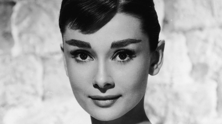 Audrey Hepburn posing for a picture