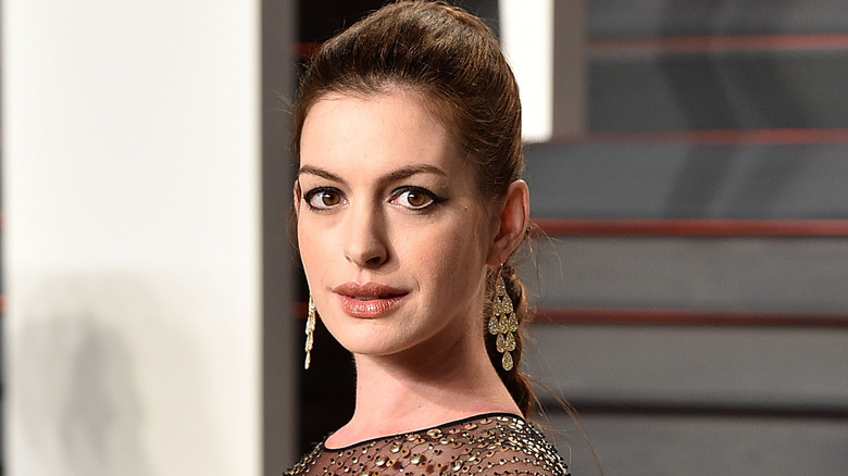 Anne Hathaway while pregnant.