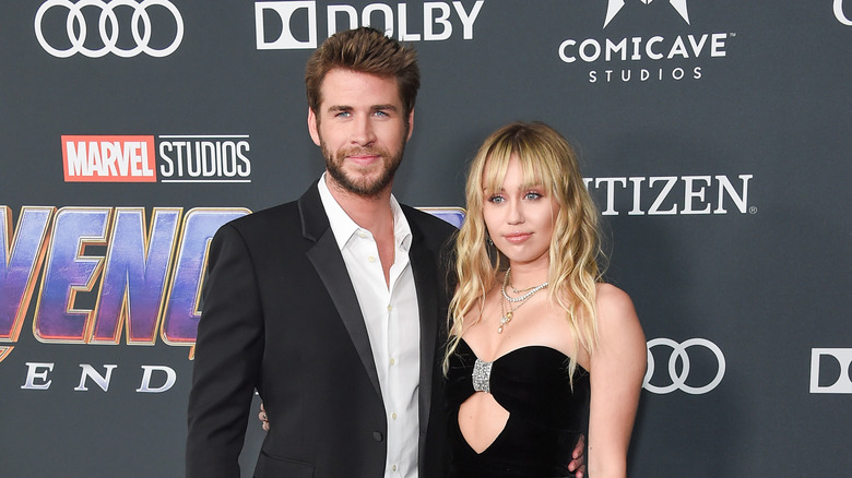 Liam Hemsworth with ex Miley Cyrus