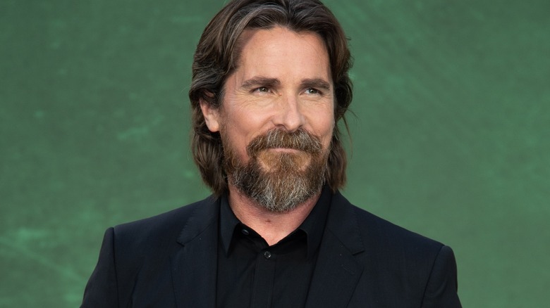  Christian Bale smiling