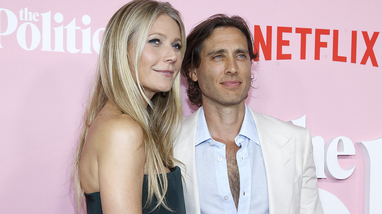 Gwyneth Paltrow and Brad Falchuk pose together