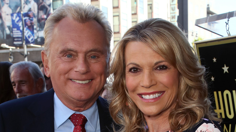 Pat Sajak and Vanna White at an event 