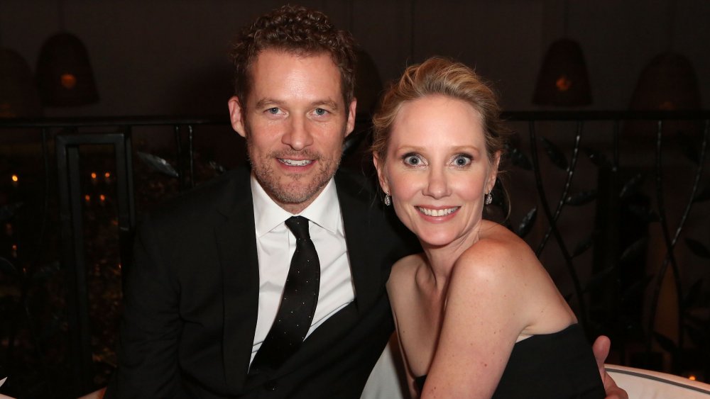 James Tupper and Anne Heche at Hallmark Hall of Fame's One Christmas Eve premiere event in 2014