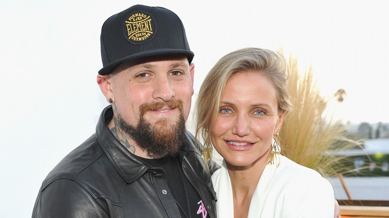 Benji Madden, Cameron Diaz smiling