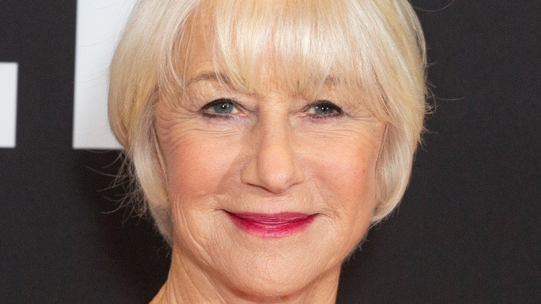 Dame Helen Mirren smiling