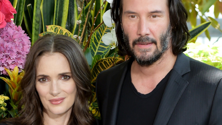 Winona Ryder and Keanu Reeves at an event