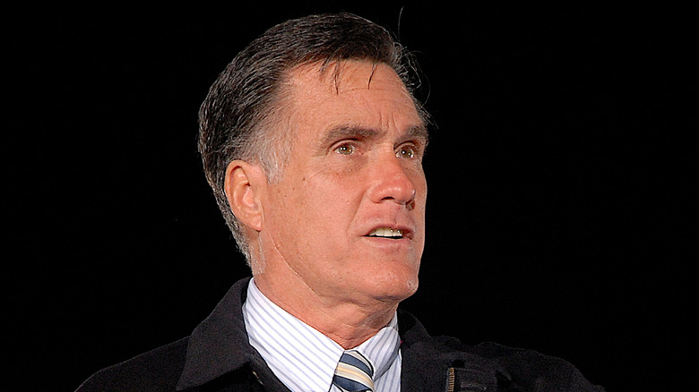 Mitt Romney at a rally