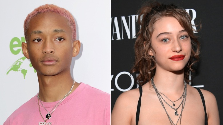 Jaden Smith and Odessa Adlon posing