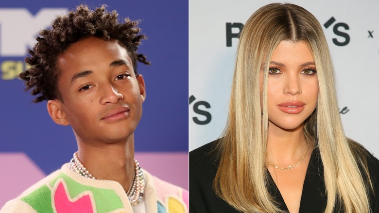 Jaden Smith and Sofia Richie posing