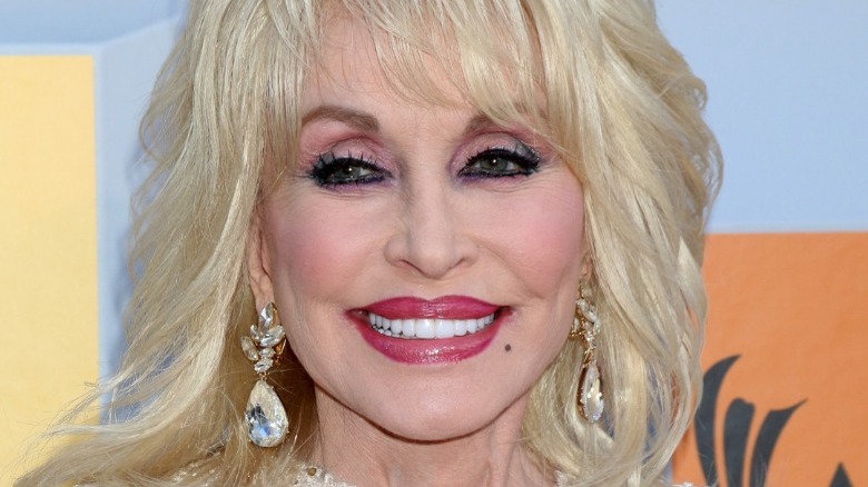 Dolly Parton smiling