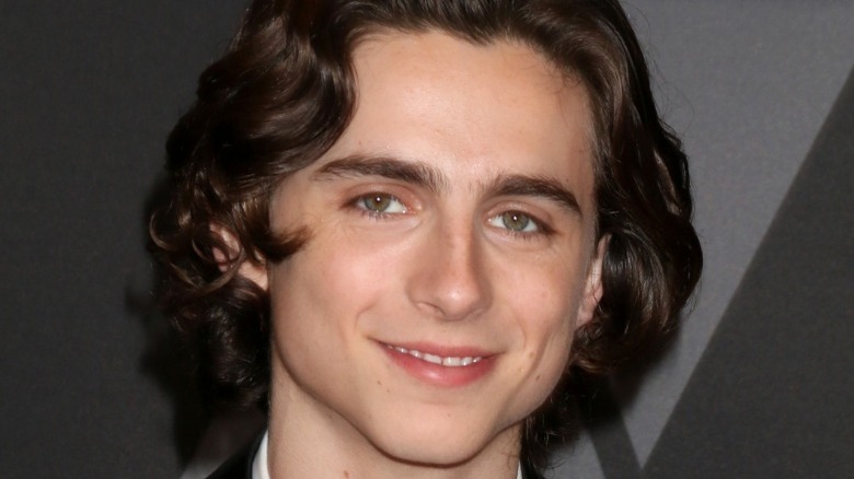 Timothee Chalamet smiling