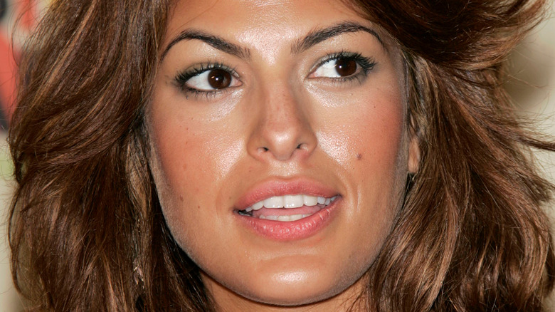 Eva Mendes looking shocked