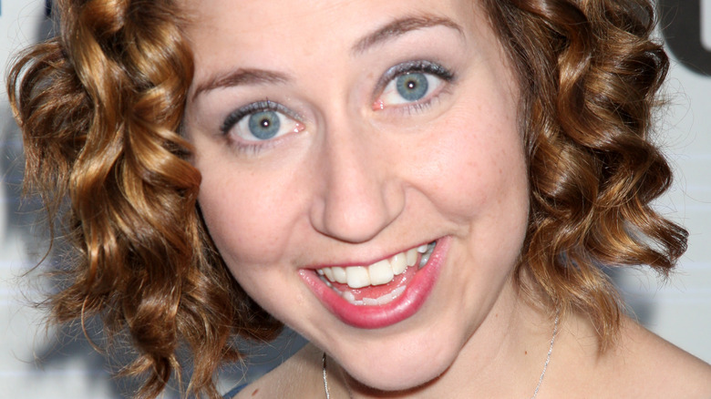 Kristen Schaal posing animatedly