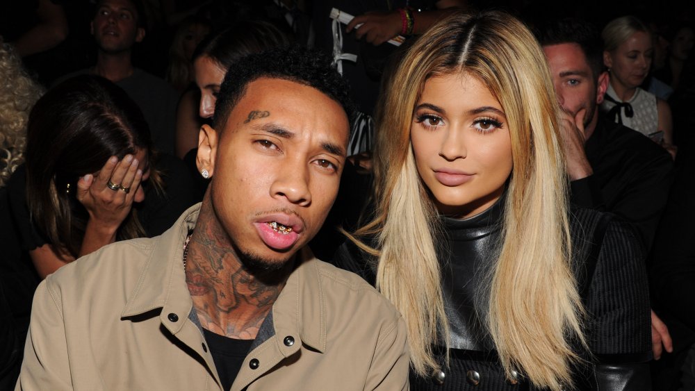 Tyga and Kylie Jenner at New York Fashion Week in 2016 