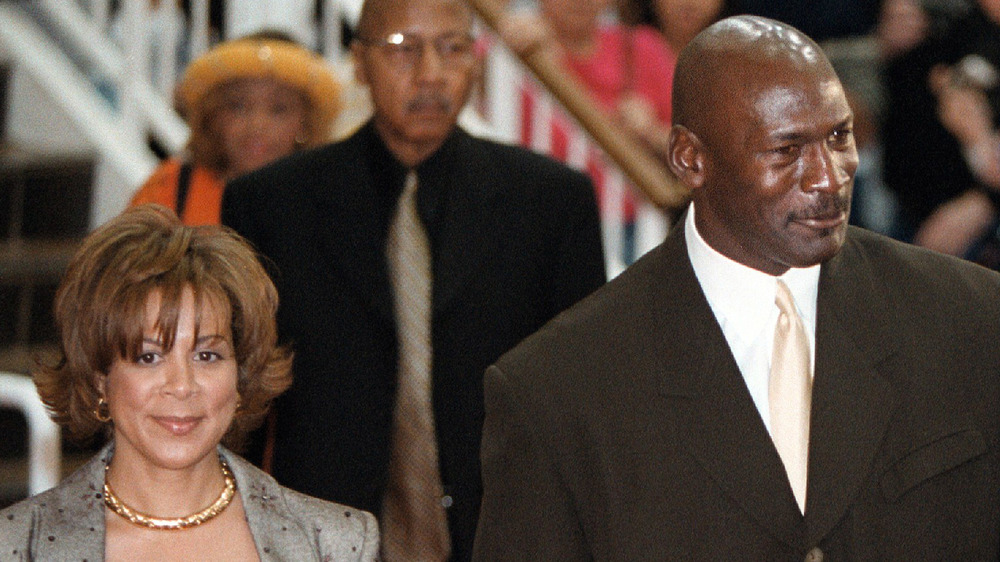 Juanita Vanoy and Michael Jordan