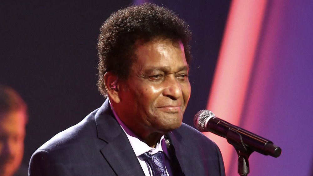 Country music icon Charley Pride performing at the CMA Awards in November 2020