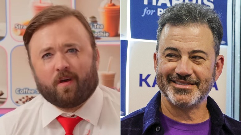 Split image of Haley Joel Osment and Jimmy Kimmel