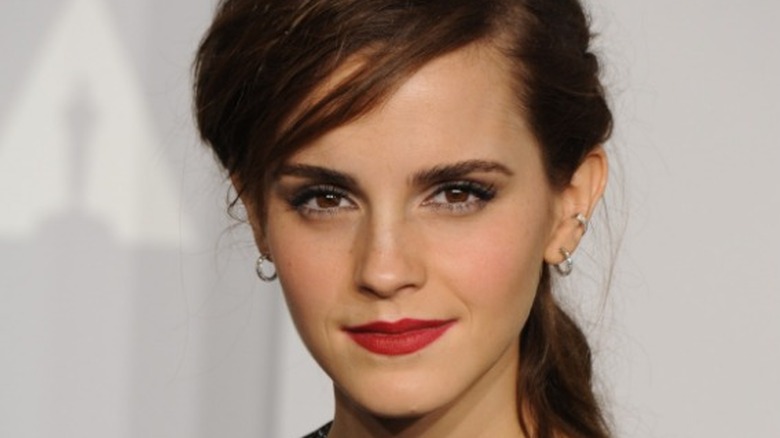 Emma Watson with red lipstick