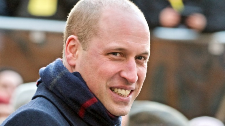 Prince William wearing a scarf