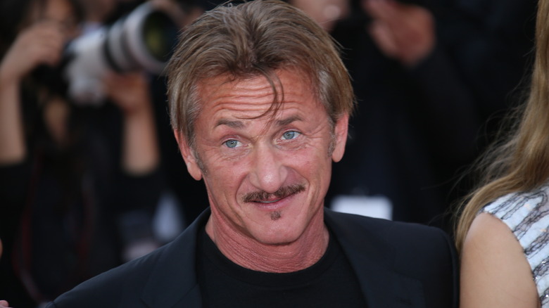 Sean Penn sneering