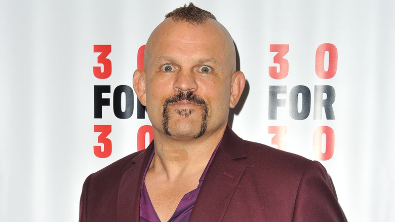 Chuck Liddell with wide eyes