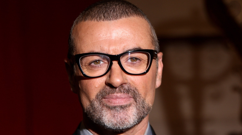 George Michael with glasses