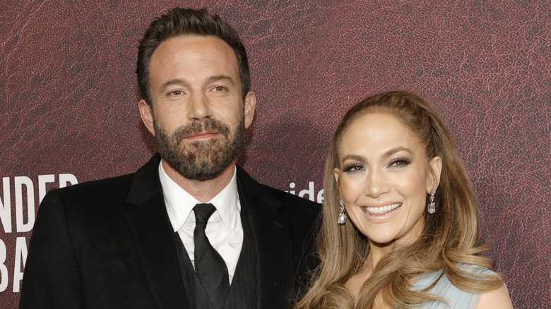 Ben Affleck and Jennifer Lopez smiling