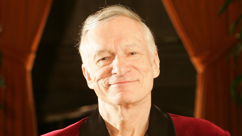 Hugh Hefner smiling