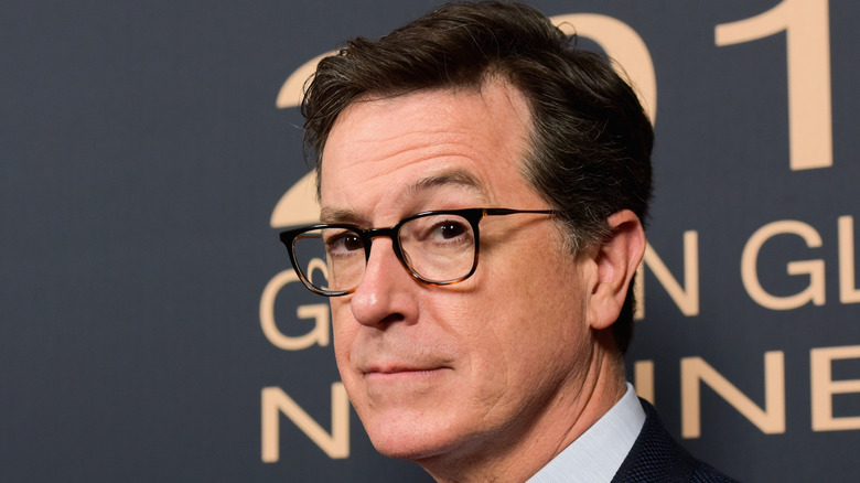 Stephen Colbert in glasses