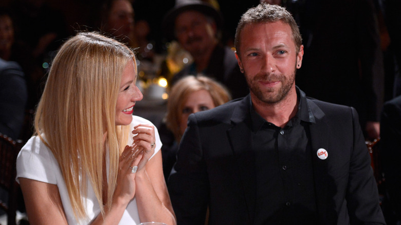 Gwyneth Paltrow and Chris Martin at an event