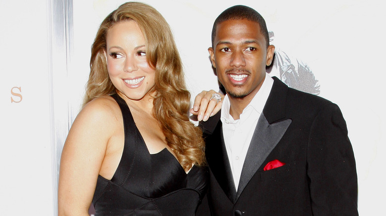 Mariah Carey and Nick Cannon smiling