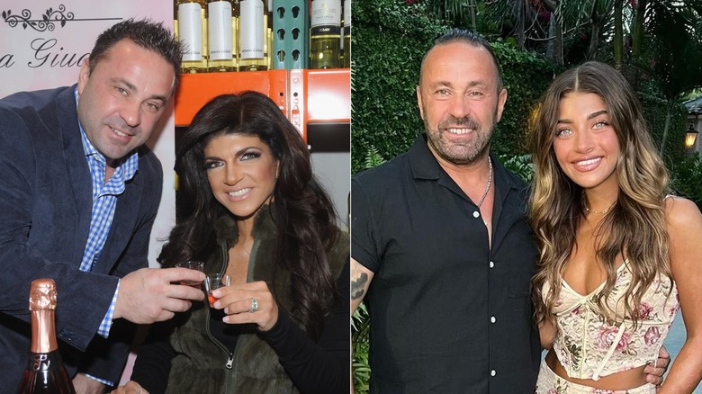 Joe Giudice posing with Teresa Giudice and his daughter