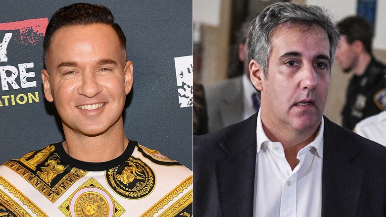 Split image of Mike Sorrentino and Michael Cohen