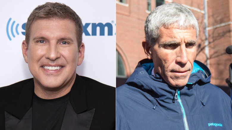 Split image of Todd Chrisley and Rick Singer