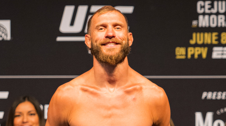 Donald Cerrone smiling at weigh-in