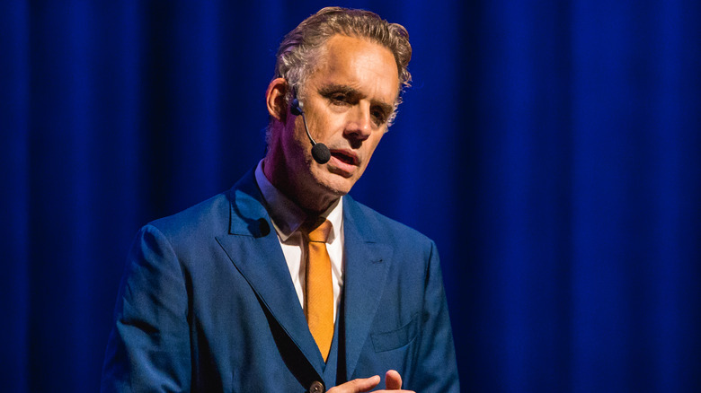 Jordan Peterson speaking on stage