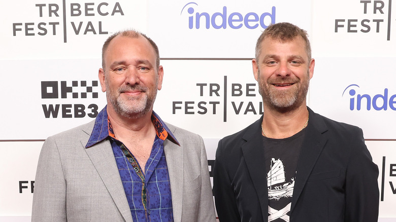 Trey Parker and Matt Stone smiling